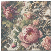 バロック様式の飢餓の痛み – Gothic Statement Tile ファブリック (クローズアップ)