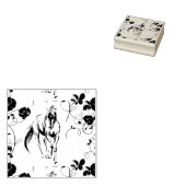 バロック様式の馬印 ラバースタンプ (押印)