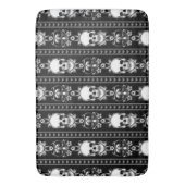 バロック様式ゴシックスカルストライプ バスマット (正面縦)