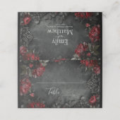 バロック様式ゴシック様式の牡丹 プレイスカード (外部開封)