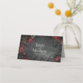 バロック様式ゴシック様式の牡丹 プレイスカード (裏面)