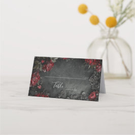 バロック様式ゴシック様式の牡丹 プレイスカード