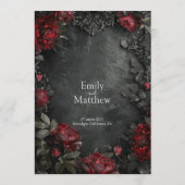 バロック様式ゴシック様式の牡丹 メニュー (裏面)