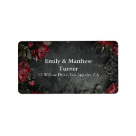 バロック様式ゴシック様式の牡丹 ラベル