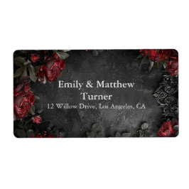 バロック様式ゴシック様式の牡丹 ラベル