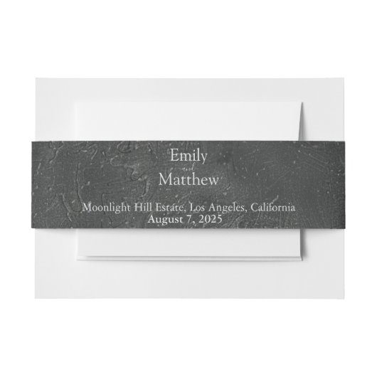 バロック様式ゴシック様式の牡丹 招待状ベリーバンド (正面例)