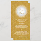 バロック様式ゴールデンプラークのメニューラックカード メニュー (正面/裏面)