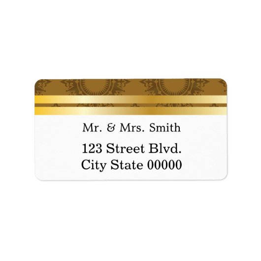 バロック様式金ゴールド帯3 ラベル (正面)