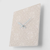 バロック模様 スクエア壁時計 (傾斜)