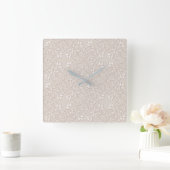 バロック模様 スクエア壁時計 (ホーム)