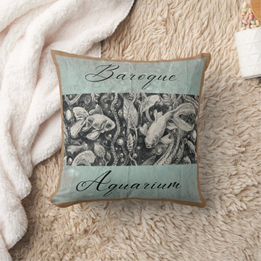 「バロック水族館」 – クッション (ブランケット)