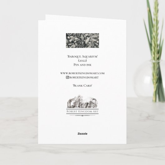 「バロック水族館」 - サンキューカード (裏面)