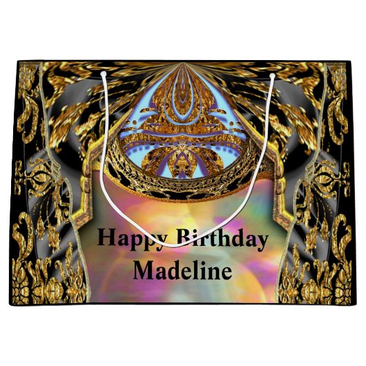 バロック美しいすべての行事 ラージペーパーバッグ (正面)