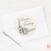 バロック美しいシール ラウンドシール (封筒)