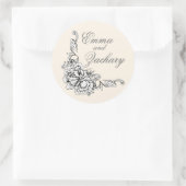 バロック美しいシール ラウンドシール (バッグ)