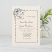 バロック美しい結婚式招待状 招待状 (スタンド正面)