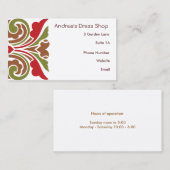 バロック色の渦巻き 名刺 (正面/裏面)