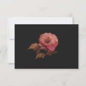 バロック色彩の鮮やかフローラオンラインQRコード 出欠カード (裏面)