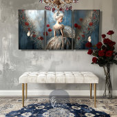 バロック蝶ネイビーブルーパテ華美ィナ 薄葉紙