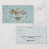 バロック装飾品 – 名刺 (正面/裏面)