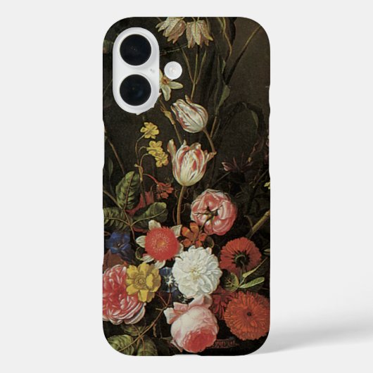 バロック調の花瓶に活けたヴィンテージの花々 Case-Mate iPhoneケース (裏面)