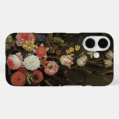 バロック調の花瓶に活けたヴィンテージの花々 Case-Mate iPhoneケース (裏面 (横))