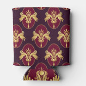 バロック金ゴールドスコネマゼンタパターン 缶クーラー (裏面)