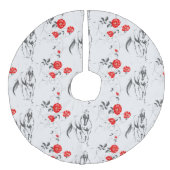 バロック風のウマツリースカート フェイクリネンツリースカート (正面)