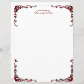 バロック風エレガンス無線紙シート (正面/裏面)