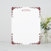 バロック風エレガンス無線紙シート (スタンド正面)