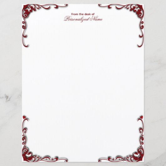 バロック風エレガンス無線紙シート (正面)