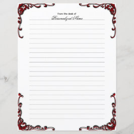 バロック風エレガンス – ブラックライニング紙シート