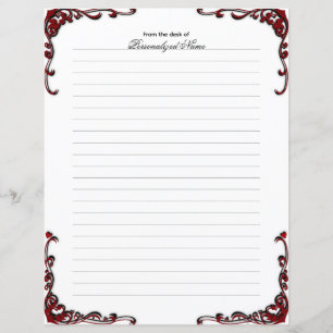 バロック風エレガンス – ブラックライニング紙シート