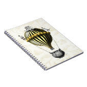 バロック風バルーンブラックイエロー ノートブック (右側)