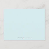 バロック・アクア – ブラック – ホワイト2 – 写真保存日 案内ポストカード (裏面)