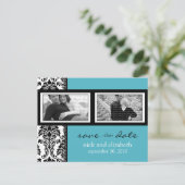 バロック・アクア – ブラック – ホワイト2 – 写真保存日 案内ポストカード (スタンド正面)