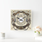 バロック スクエア壁時計 (ホーム)