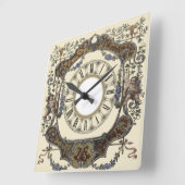 バロック スクエア壁時計 (傾斜)