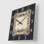 バロック スクエア壁時計 (傾斜)