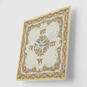 バロック スクエア壁時計 (傾斜)