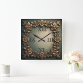 バロック スクエア壁時計 (ホーム)