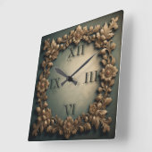 バロック スクエア壁時計 (傾斜)