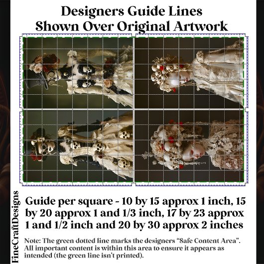バロック&スティームパンク女性とスカルDQ7Lデクページ 薄葉紙