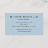 バロック·ダマスク·デザイナー·名刺:赤ちゃん 名刺 (裏面)