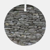 バロック・ダマスク：ラグジュアリーフローラルパターン ガラスオーナメント (裏面)