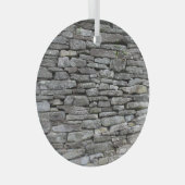 バロック・ダマスク：ラグジュアリーフローラルパターン ガラスオーナメント (正面右)