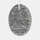 バロック・ダマスク：ラグジュアリーフローラルパターン ガラスオーナメント (正面左)