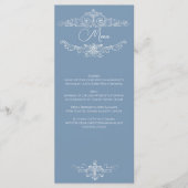 バロック ビンテージ ダマスク 結婚式 メニュー (正面)