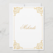 バロック・メーンディ・イスラム結婚教徒 招待状 (裏面)