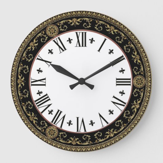 バロック ラージ壁時計 (正面)